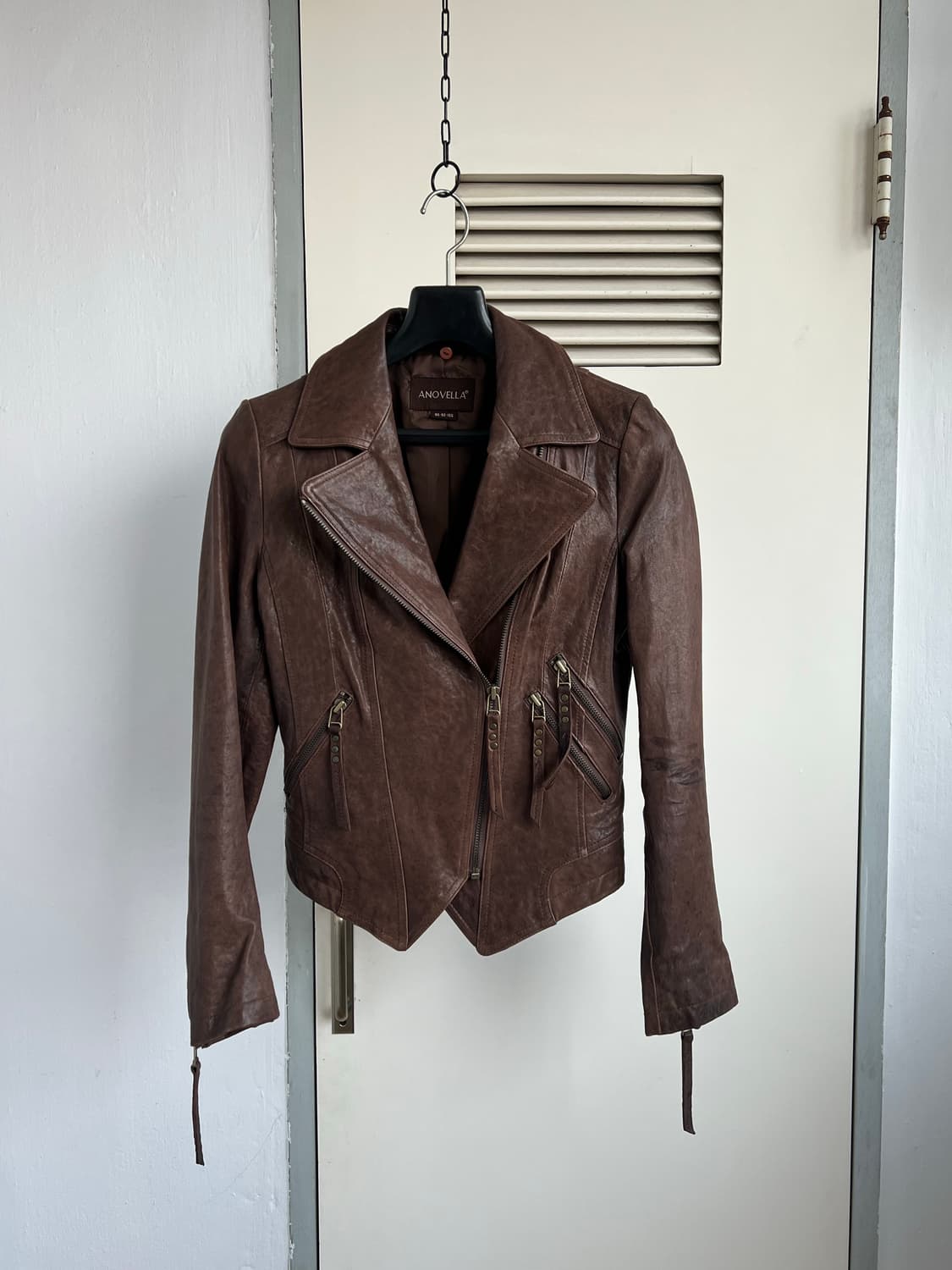 포켓 디테일 리얼 레더 자켓 상품이미지1