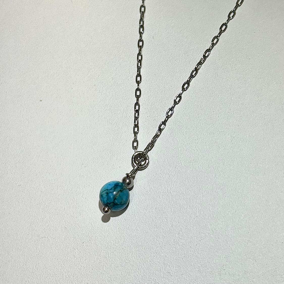 천연석 터키석 원석 목걸이 상품이미지2