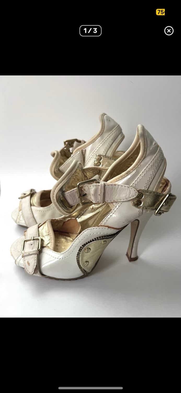 빈티지 버클 힐 구두 상품이미지1