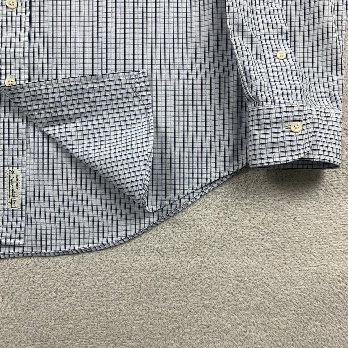 폴로 랄프로렌 포니로고 커스텀핏 체크 셔츠 상품이미지5