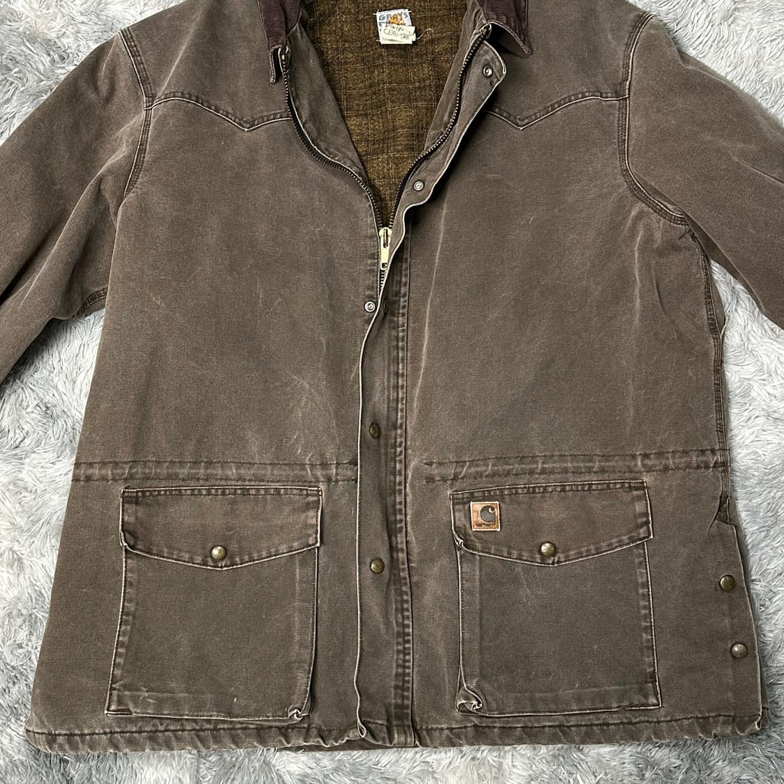 칼하트 c52 브라운 야상 워크자켓 2XL 상품이미지3