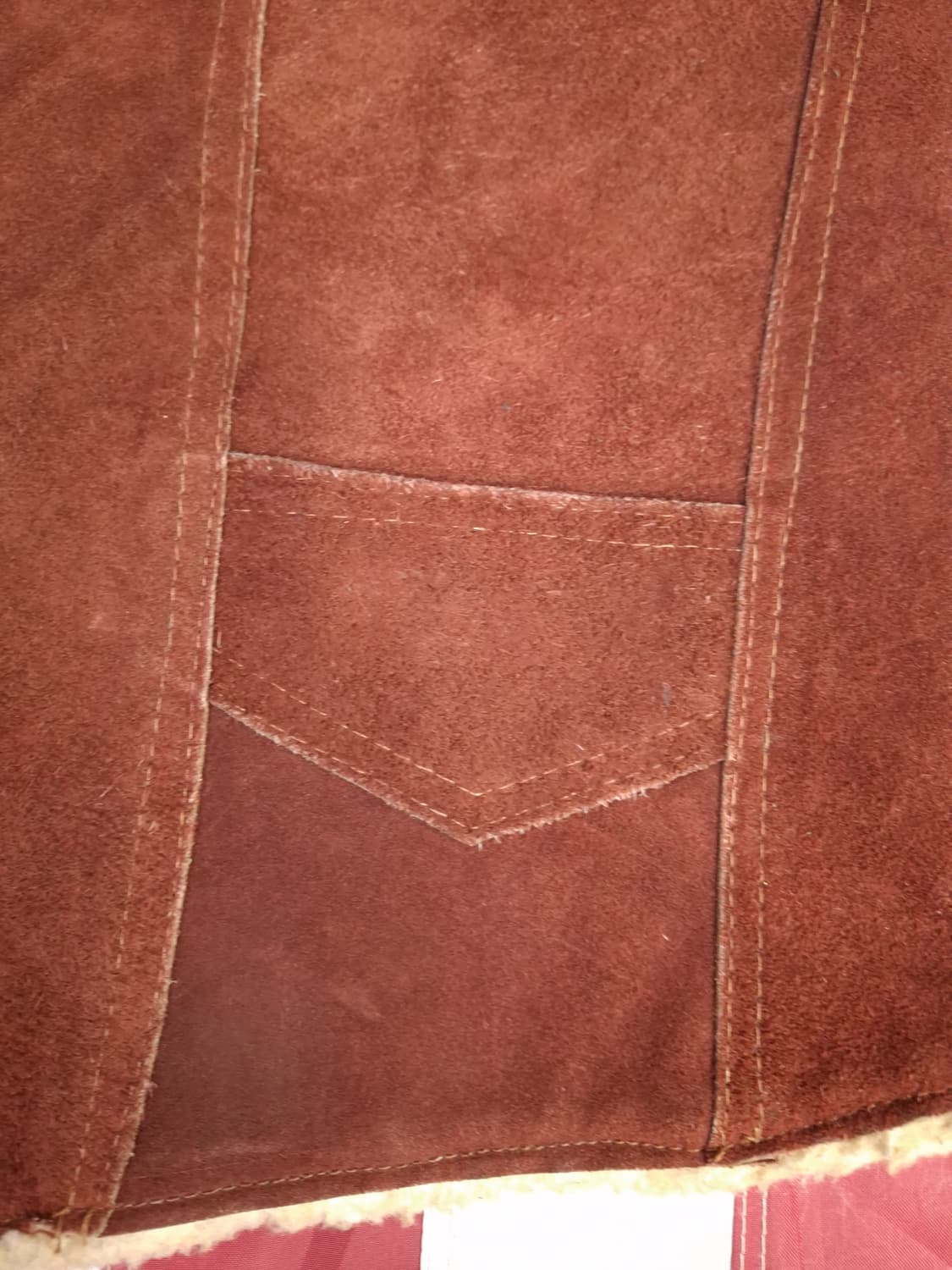 80's 빈티지 멕시코 제조 리얼레더 무스탕 베스트 상품이미지3