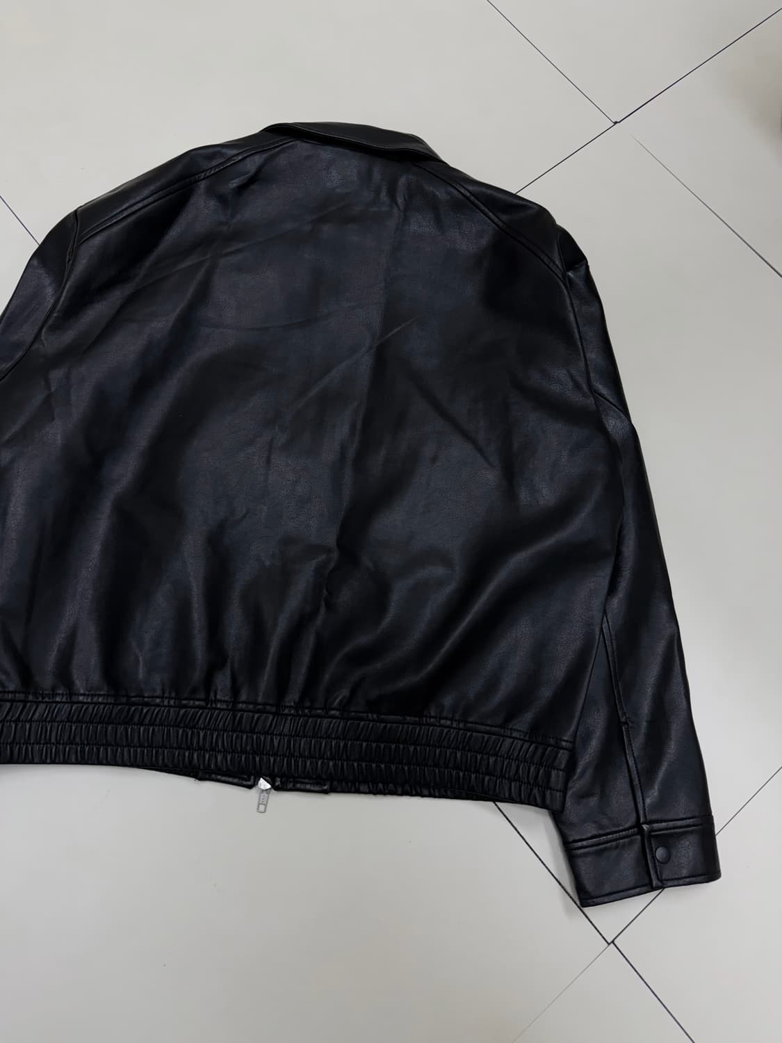 Ourscope 가죽 싱글라이더 투웨이 블루종 레더 자켓 상품이미지7