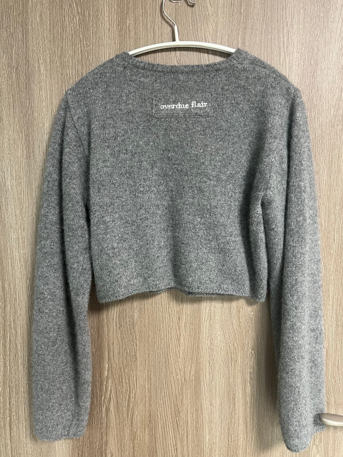 오버듀플레어 라쿤 미니 가디건 그레이 상품이미지4