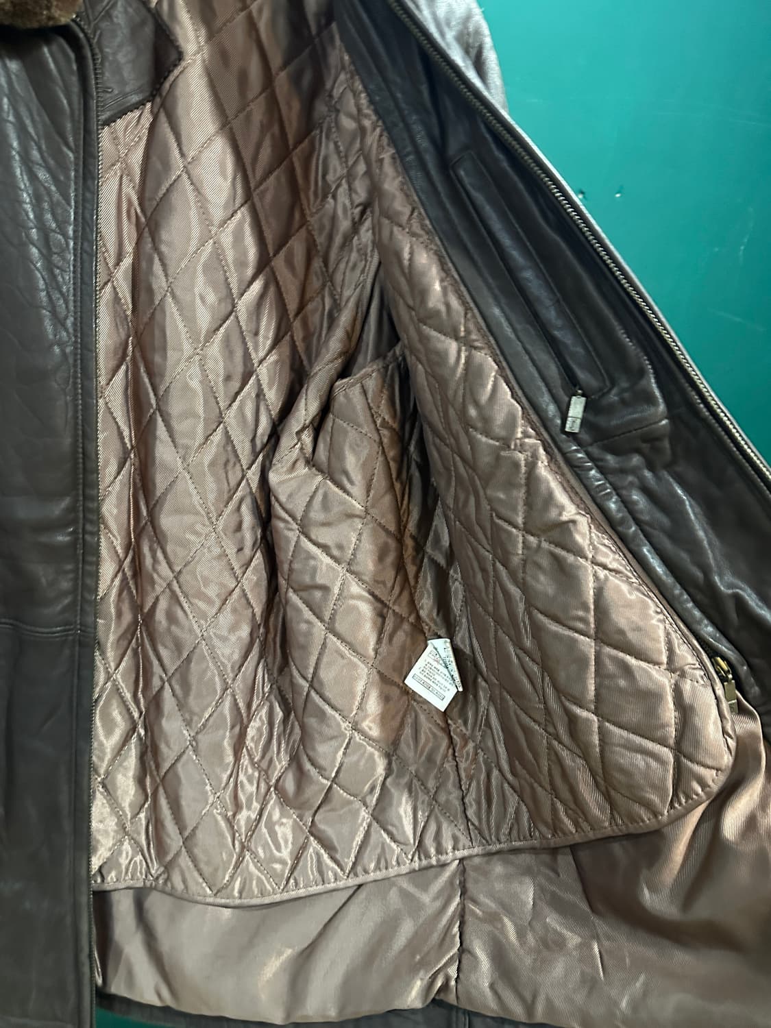 입생로랑 양가죽자켓 브라운110사이즈 상품이미지3