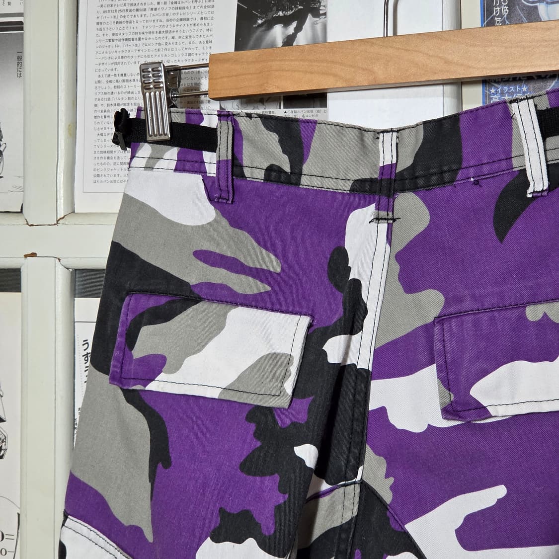 로스코 퍼플 카모 패턴 카고 팬츠 상품이미지6