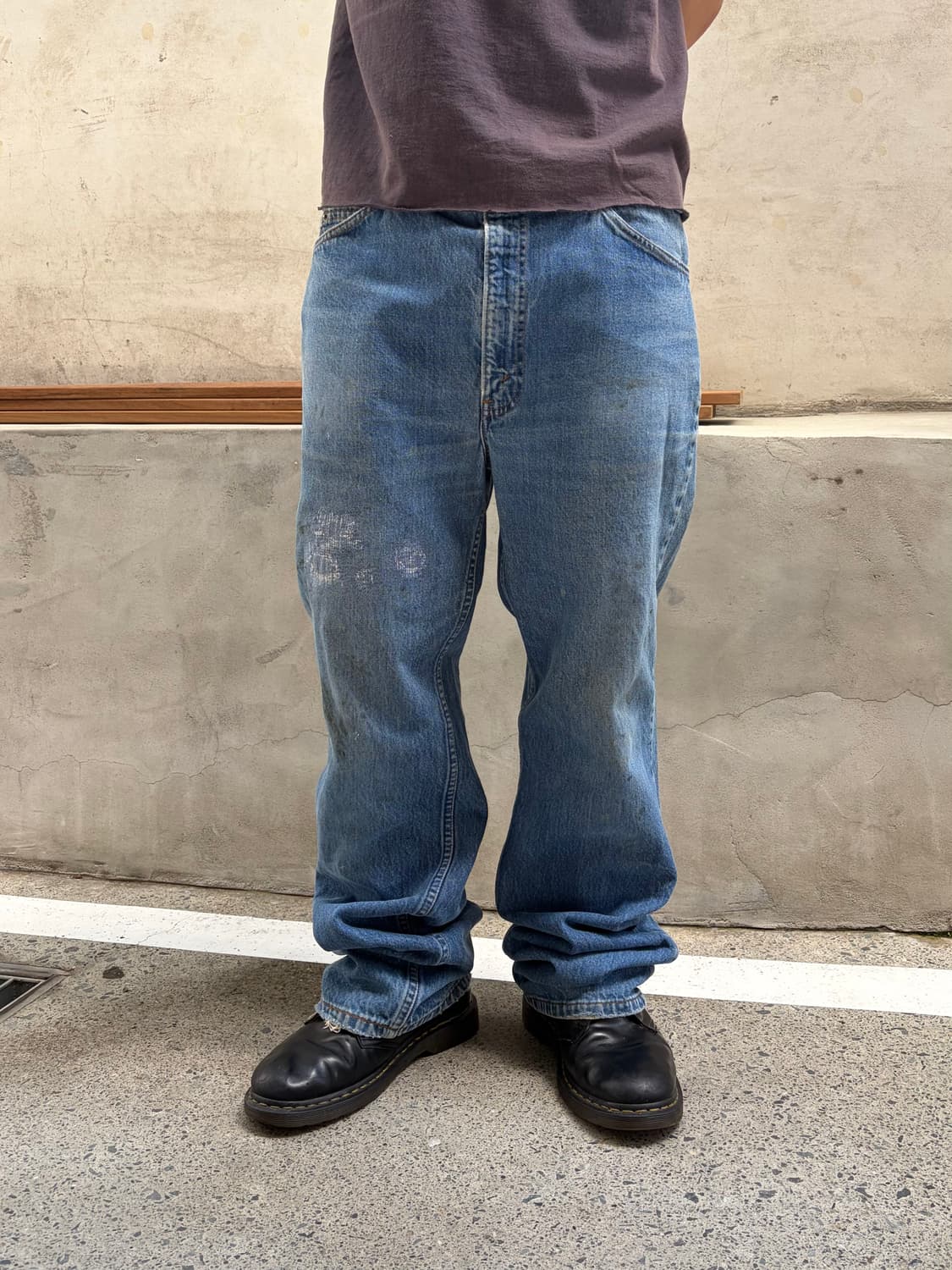 80’s Levi’s 517 USA denim repair pants 상품이미지1