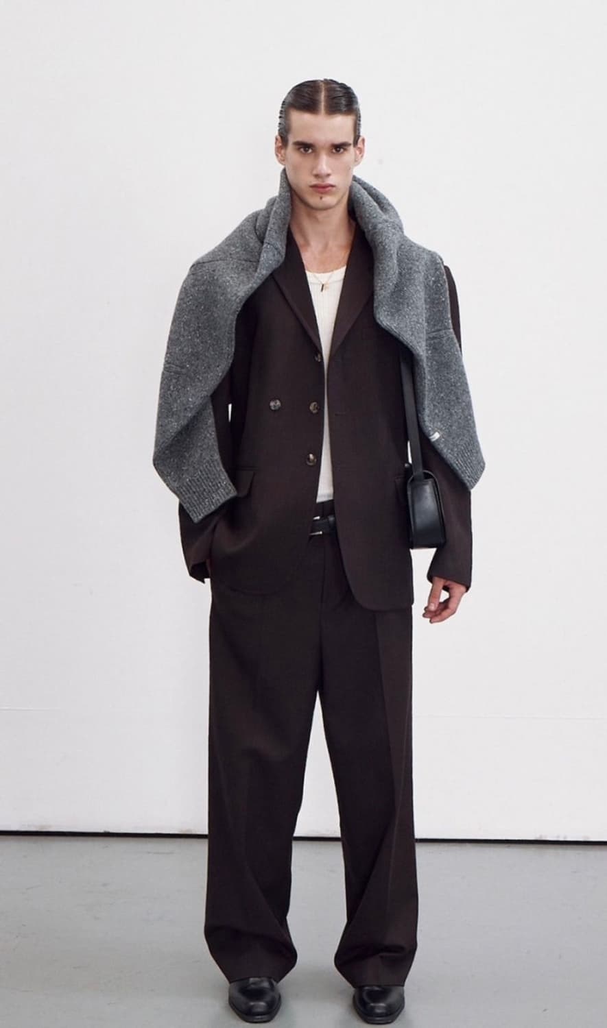 23fw 렉토 버진울 빈티지 스프라이트 브라운 자켓 상품이미지3