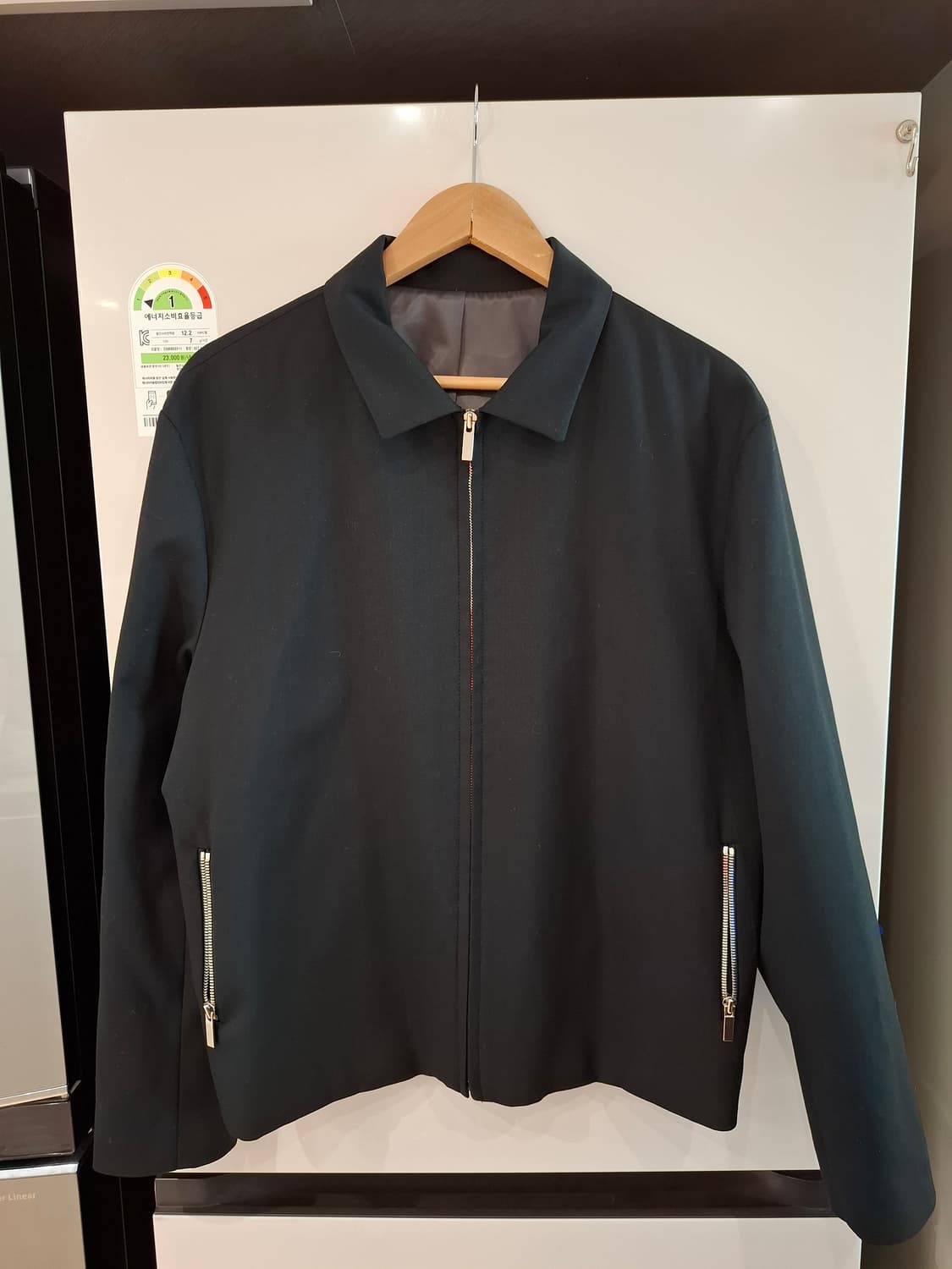 LMOOD 심플 블랙 자켓 상품이미지1