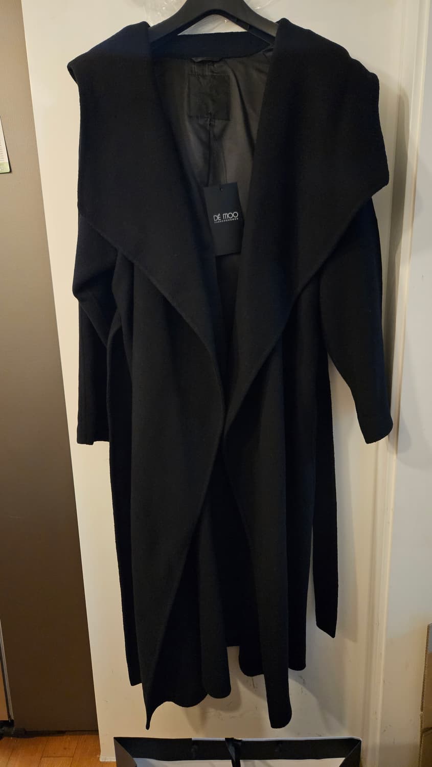 데무(DE MOO) 블랙 여성 코트 새 상품  F 상품이미지1