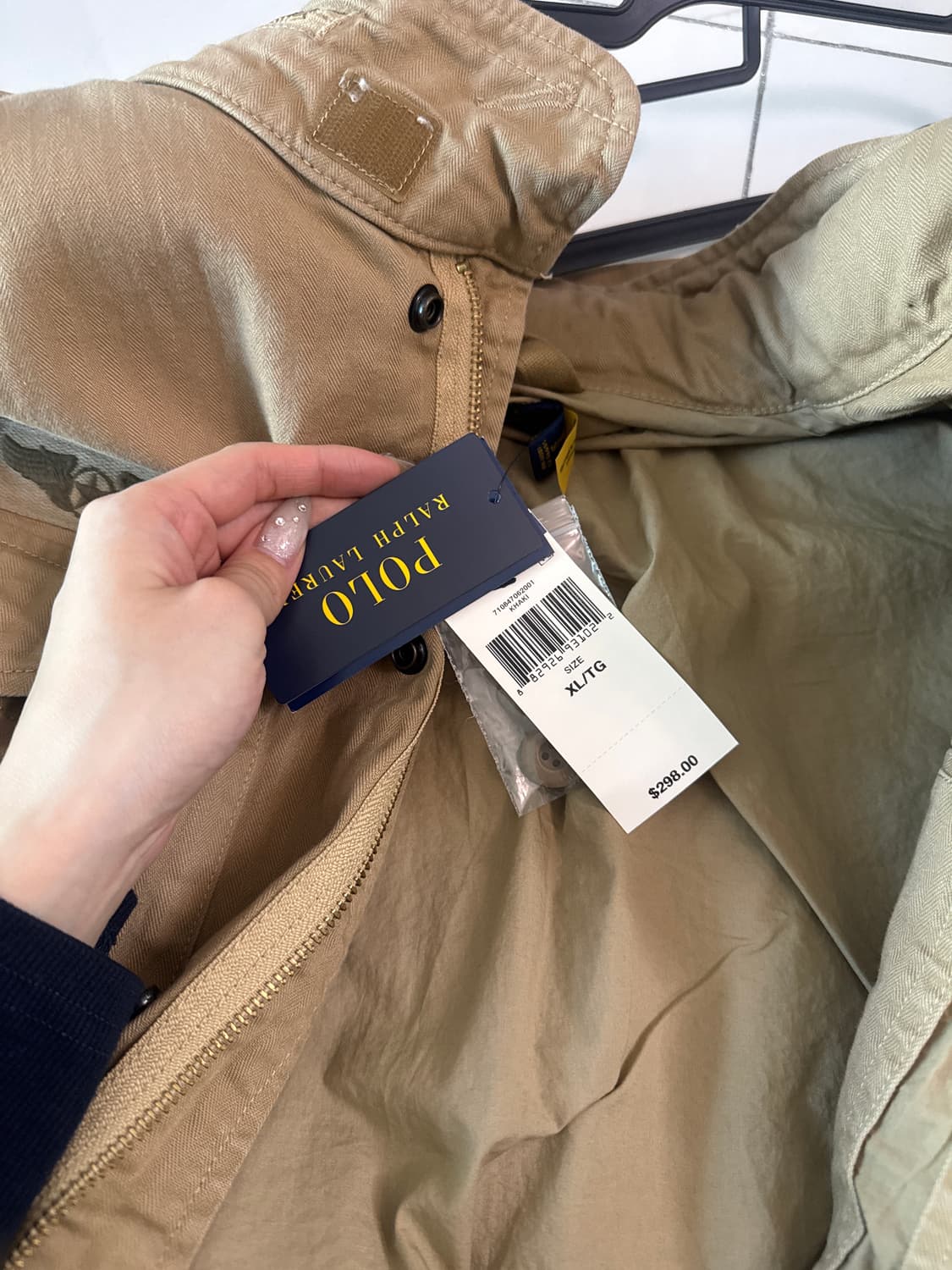 폴로랄프로렌 로고패치 필드자켓/베이지/L/새제품 상품이미지2