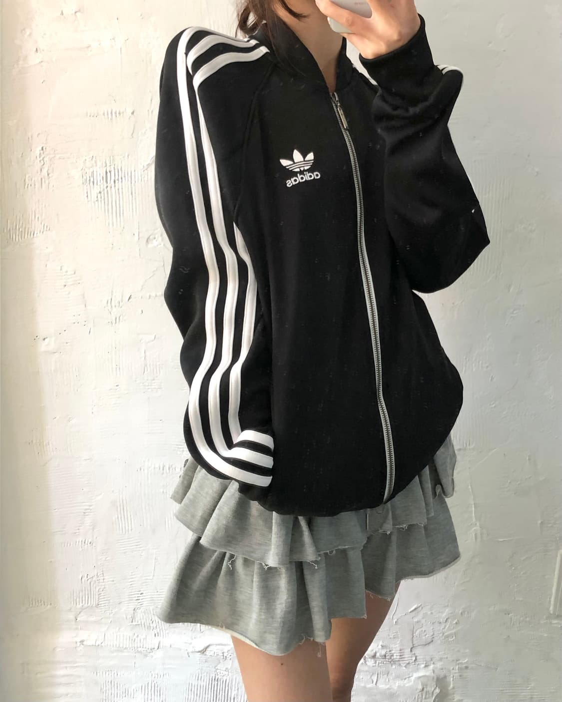 Adidas 아디다스 블랙컬러 SST 유넥 트랙탑 상품이미지3