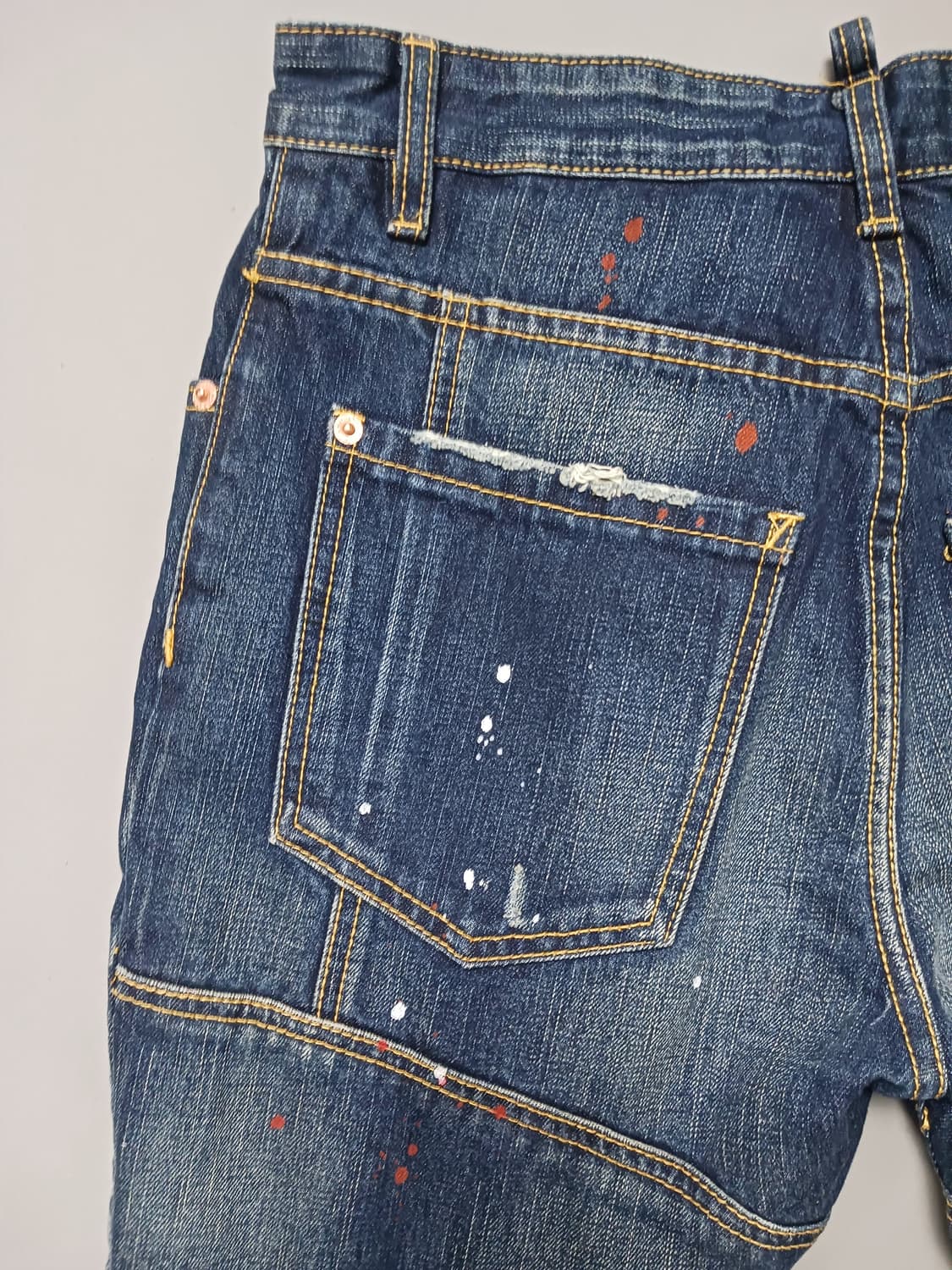 [30] 디스퀘어드2 네온밴딩 파이핑 바이커진 청바지 상품이미지8