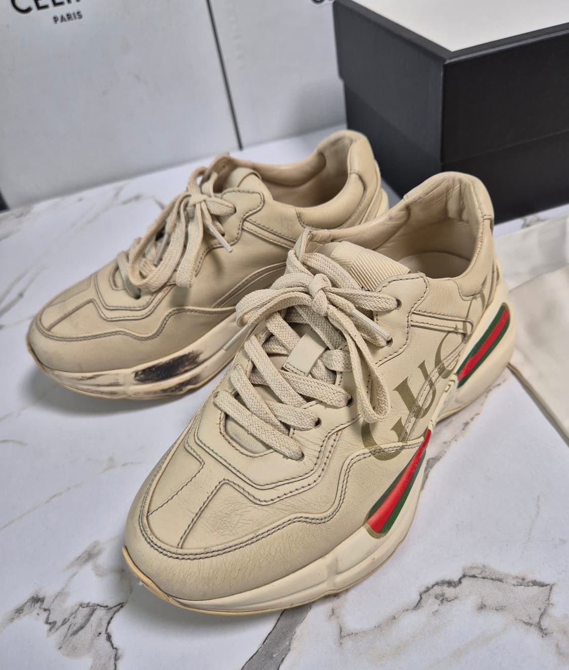 (정품) 구찌 라이톤 스니커즈 35.5 상품이미지7