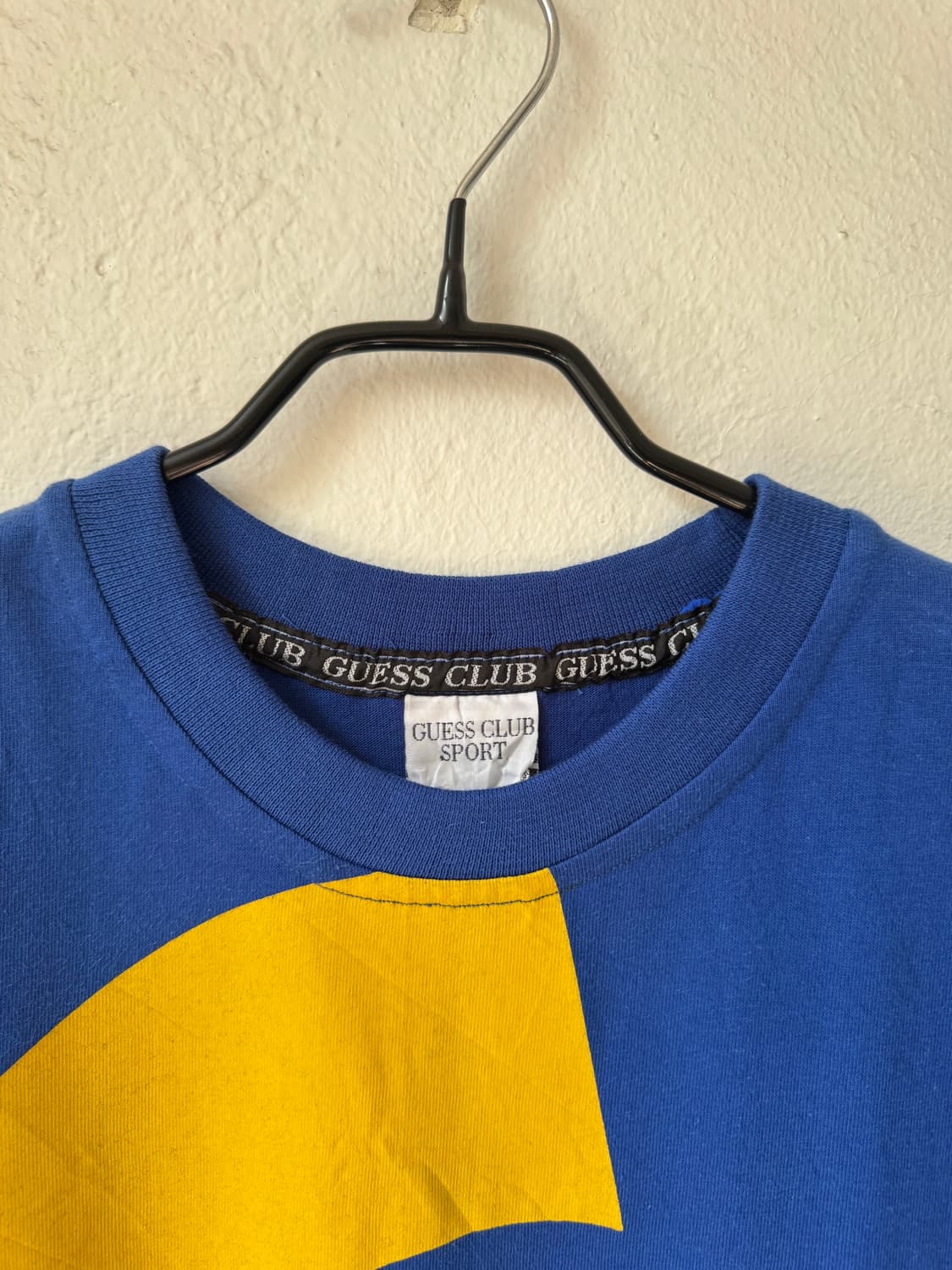 Guess club sport 게스 클럽 스포츠 블루 프린팅 반팔티셔츠 상품이미지2