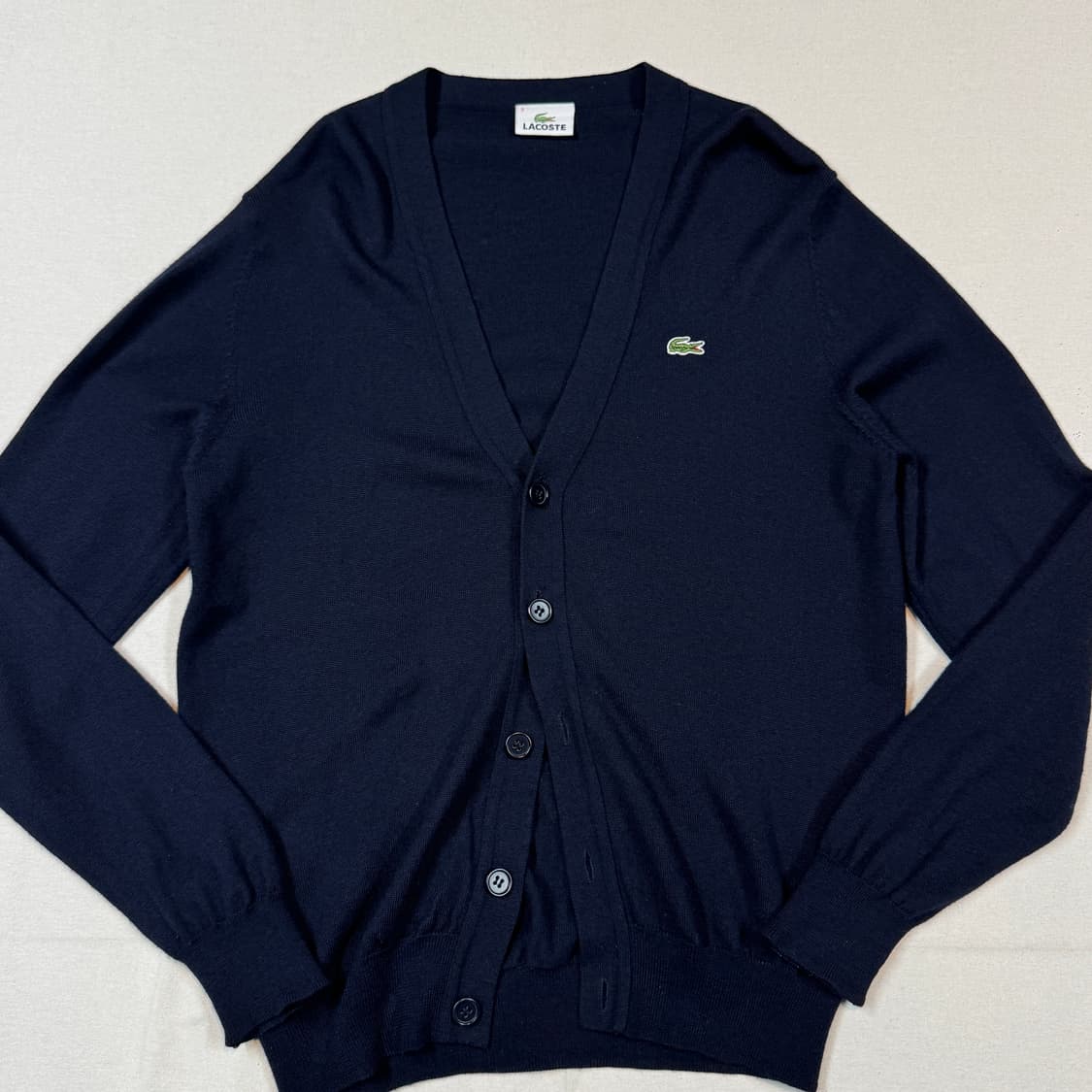M) 라코스테 울 가디건 네이비 상품이미지2