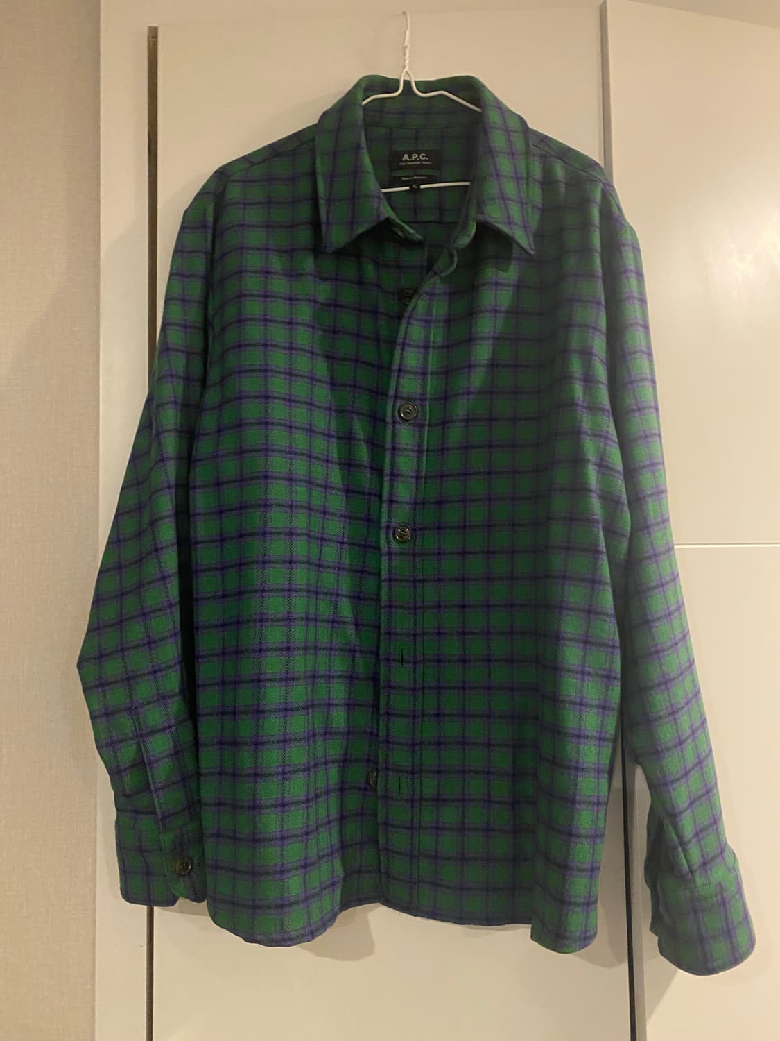 A.P.C 체크 셔츠 XL 상품이미지4