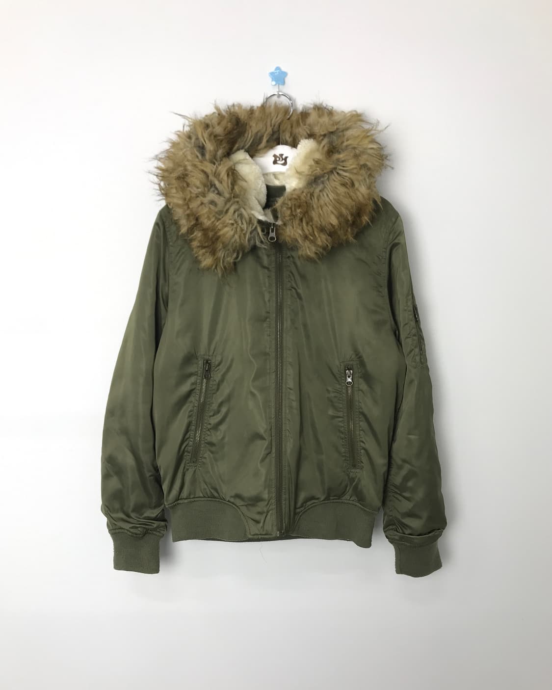 Jpn Fur-Hooded MA-1 Bomber Jacket 상품이미지6