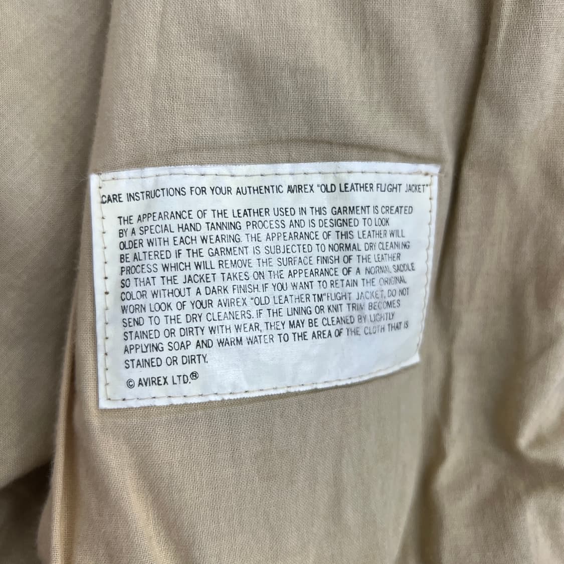 Avirex 아비렉스 B-9 레더 베스트 L 상품이미지7