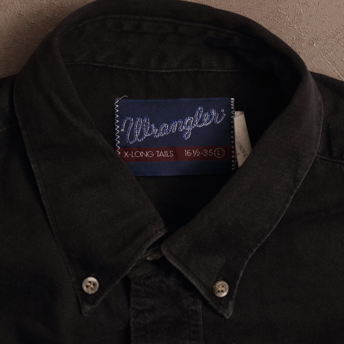 랭글러 헤비코튼 블랙 워크셔츠 A1591 상품이미지3