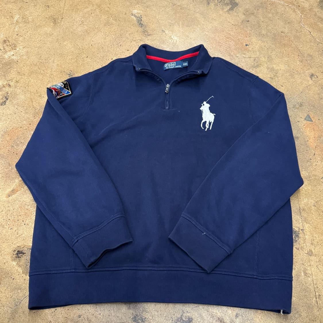 폴로 랄프로렌 네이비 포니 반집업 맨투맨 상품이미지2