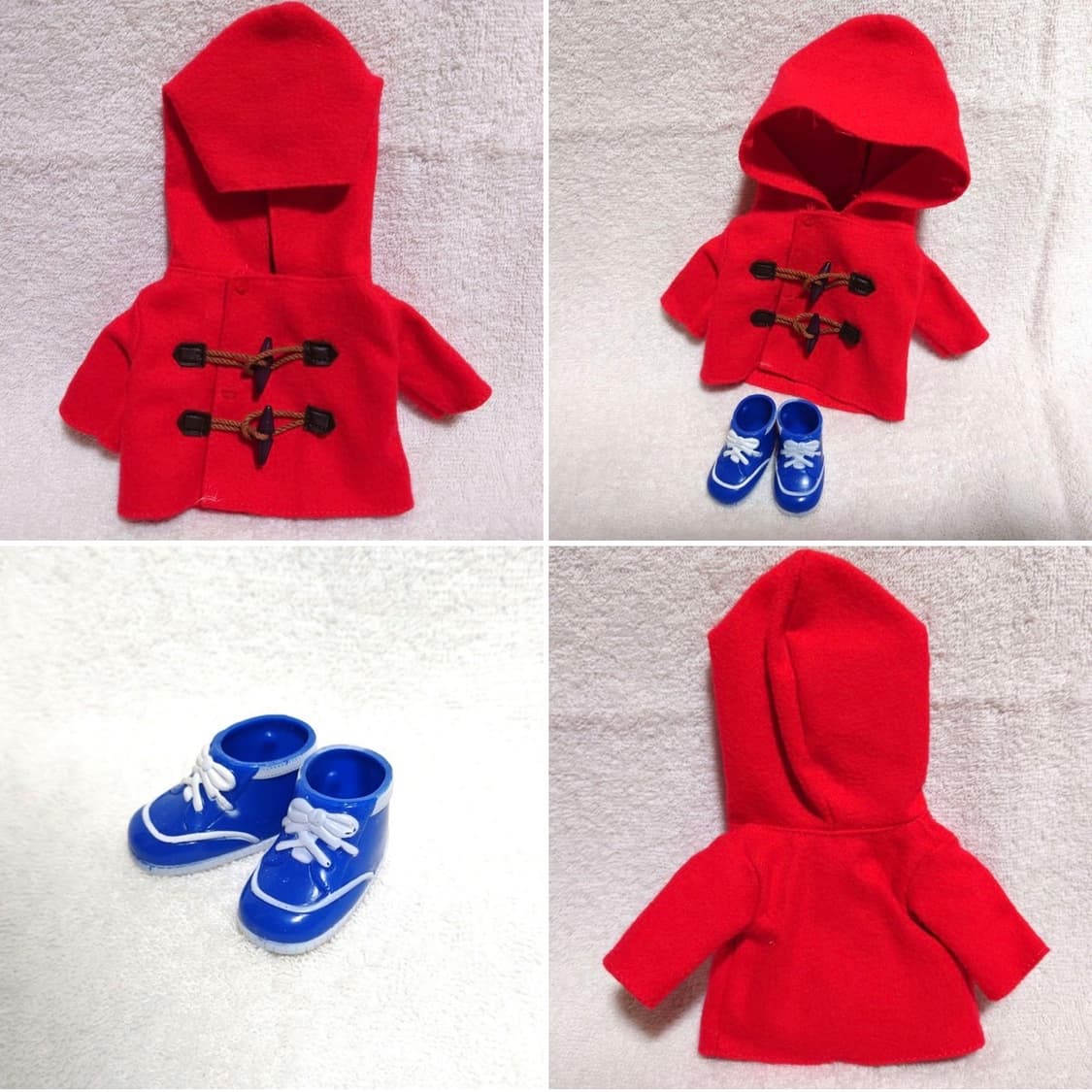 일본 레어 부티크 몬치치 레드 더플코트 스니커즈 백 텐 쇼와 레트로 옷 상품이미지2