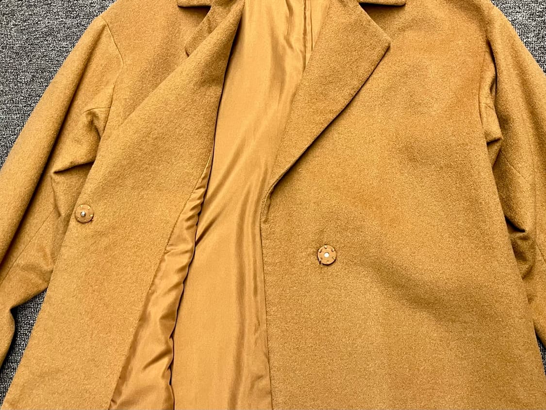 [44~55] GU 지유 여성 캐멜 롱코트 S  상품이미지3