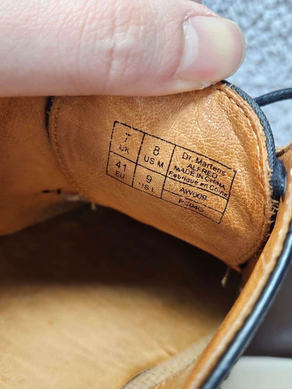 닥터마틴 알프레드 5홀 윙팁 슈즈 (UK 7 / EU 41)/ 11342 상품이미지7