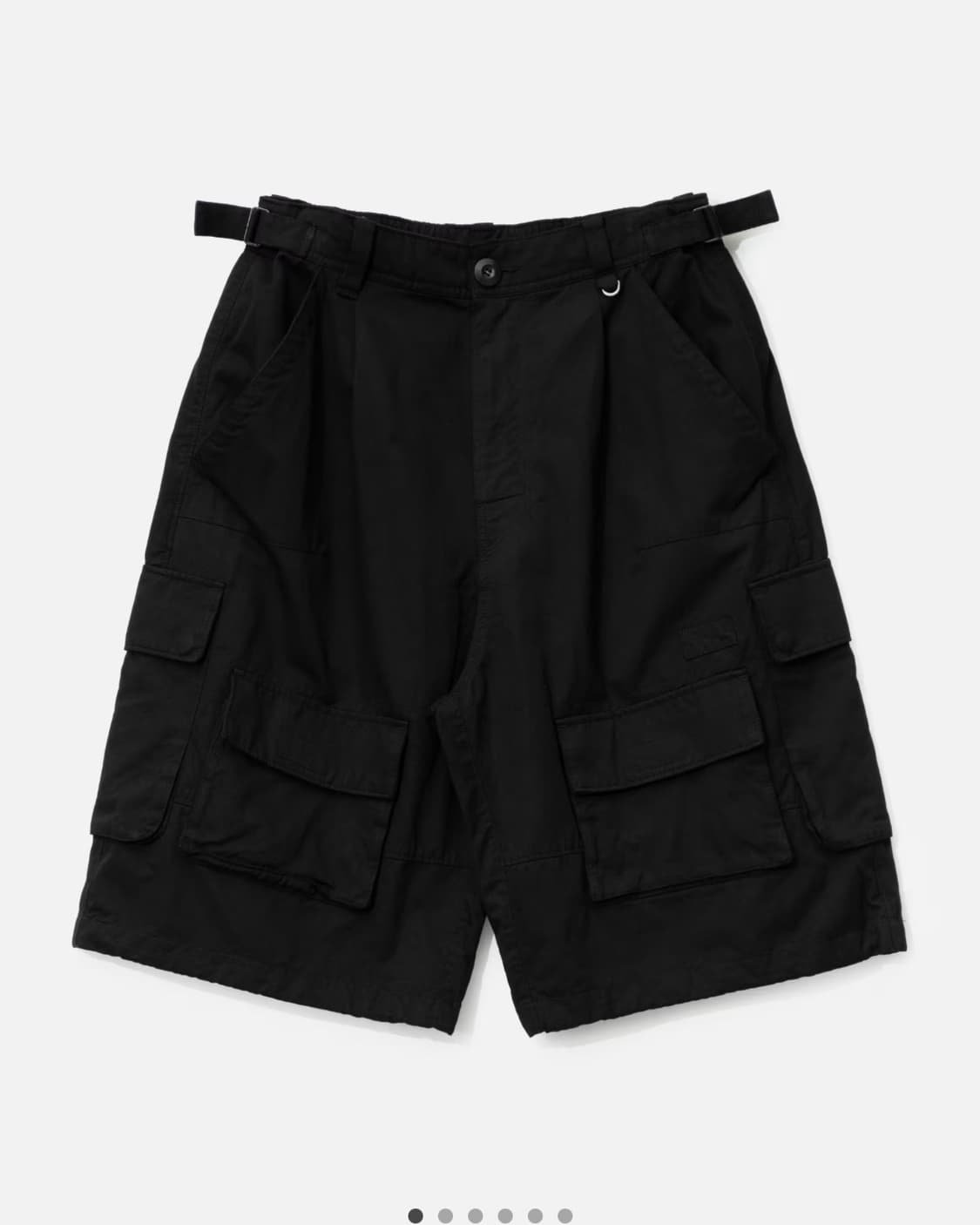 [2]폴리테루 버뮤다 카고 팬츠 블랙 상품이미지1