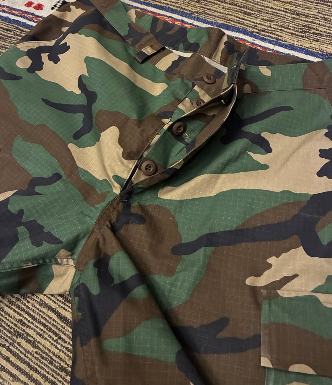 (L/35~39)배드포드 브루클린 립스탑 밀리터리 우드랜드 카모팬츠 상품이미지3