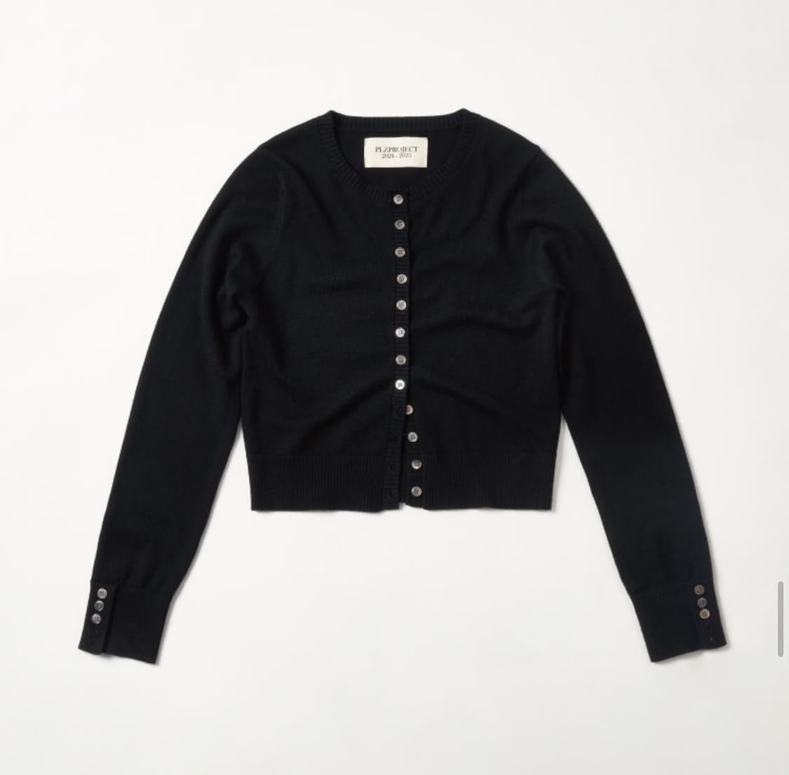 plzproject petite round button cardigan 상품이미지1