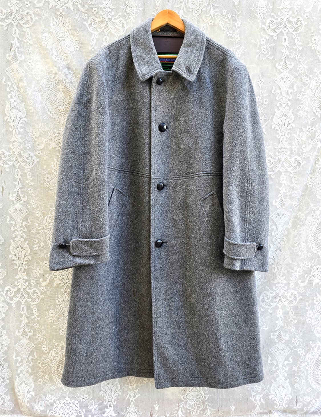 80s 웨스트 버리 모헤어 발마칸 코트 상품이미지1