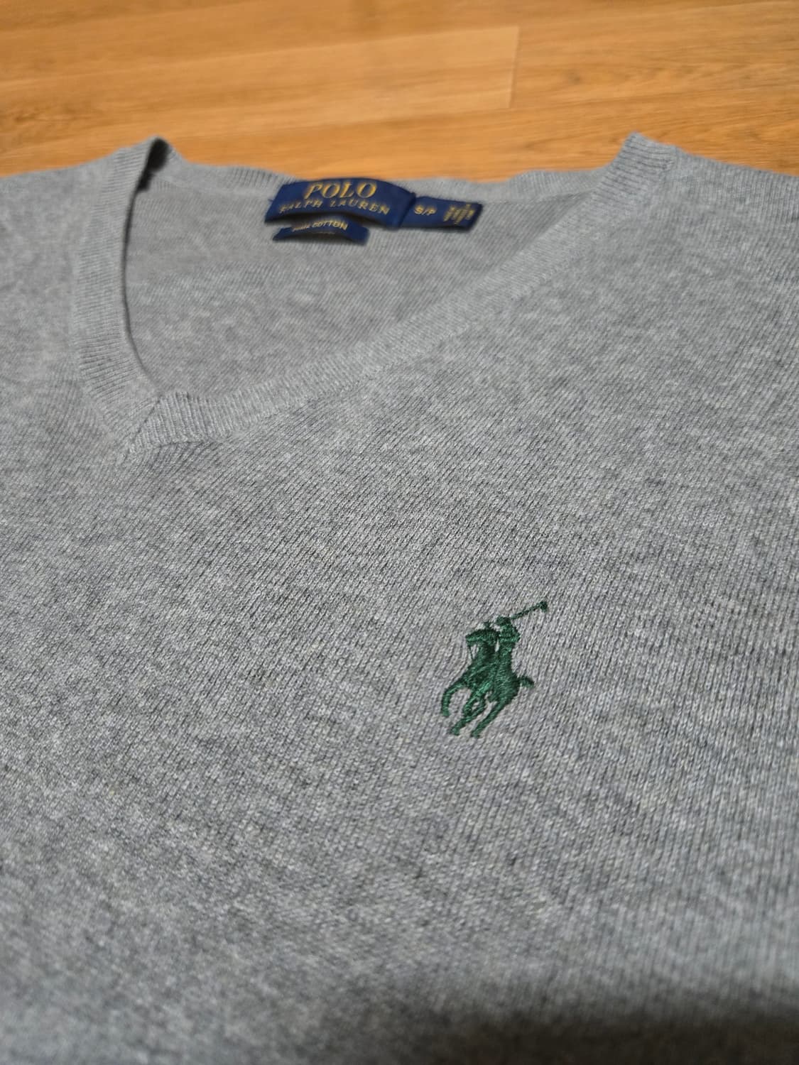 폴로 랄프로렌 피마코튼 그레이 니트 베스트 상품이미지1