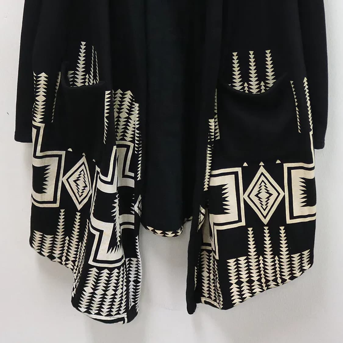 RINGS 에스닉 패턴 후드 롱 가디건 61795 상품이미지4