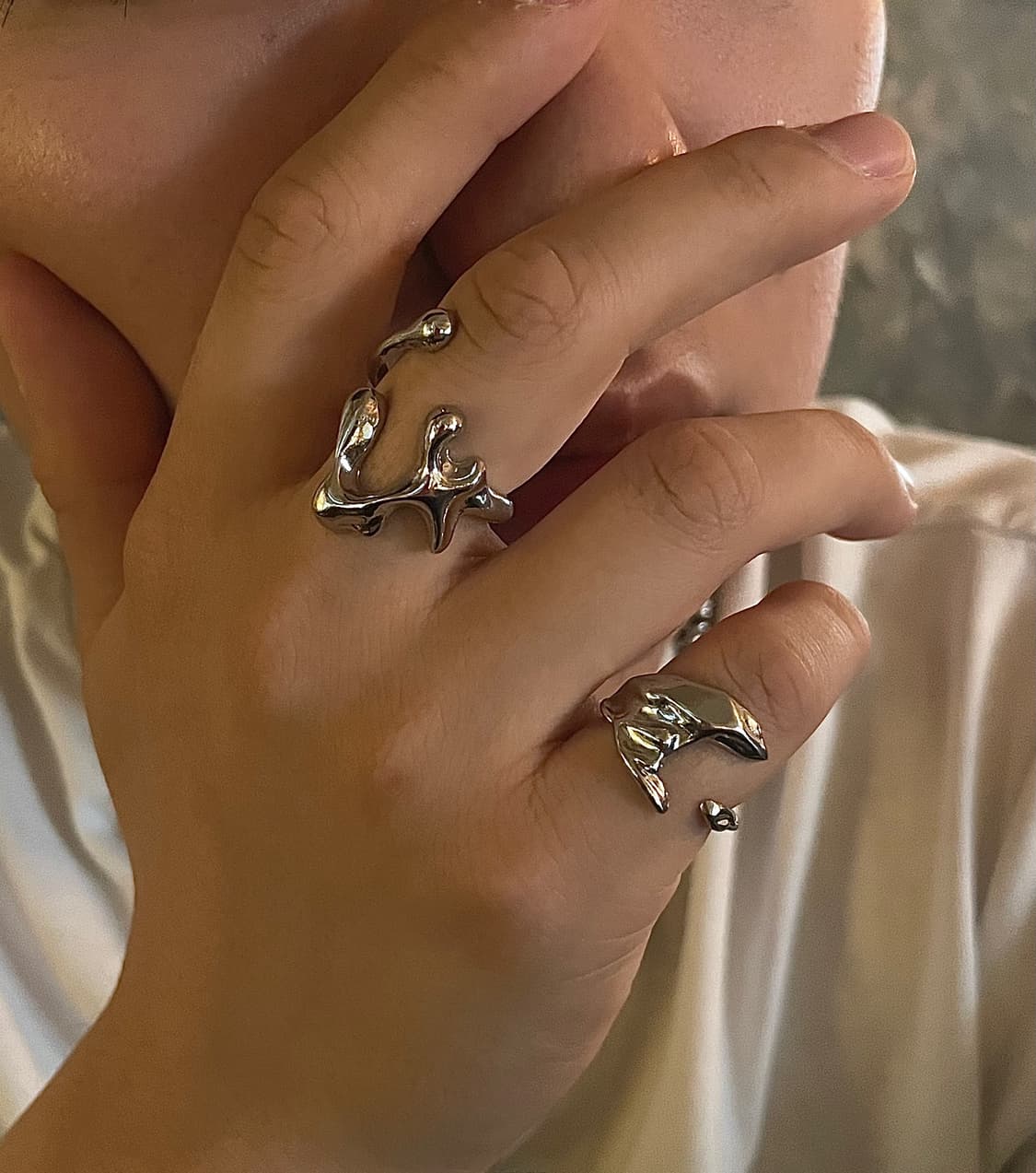 pcr053 Frog foot bold ring 상품이미지8