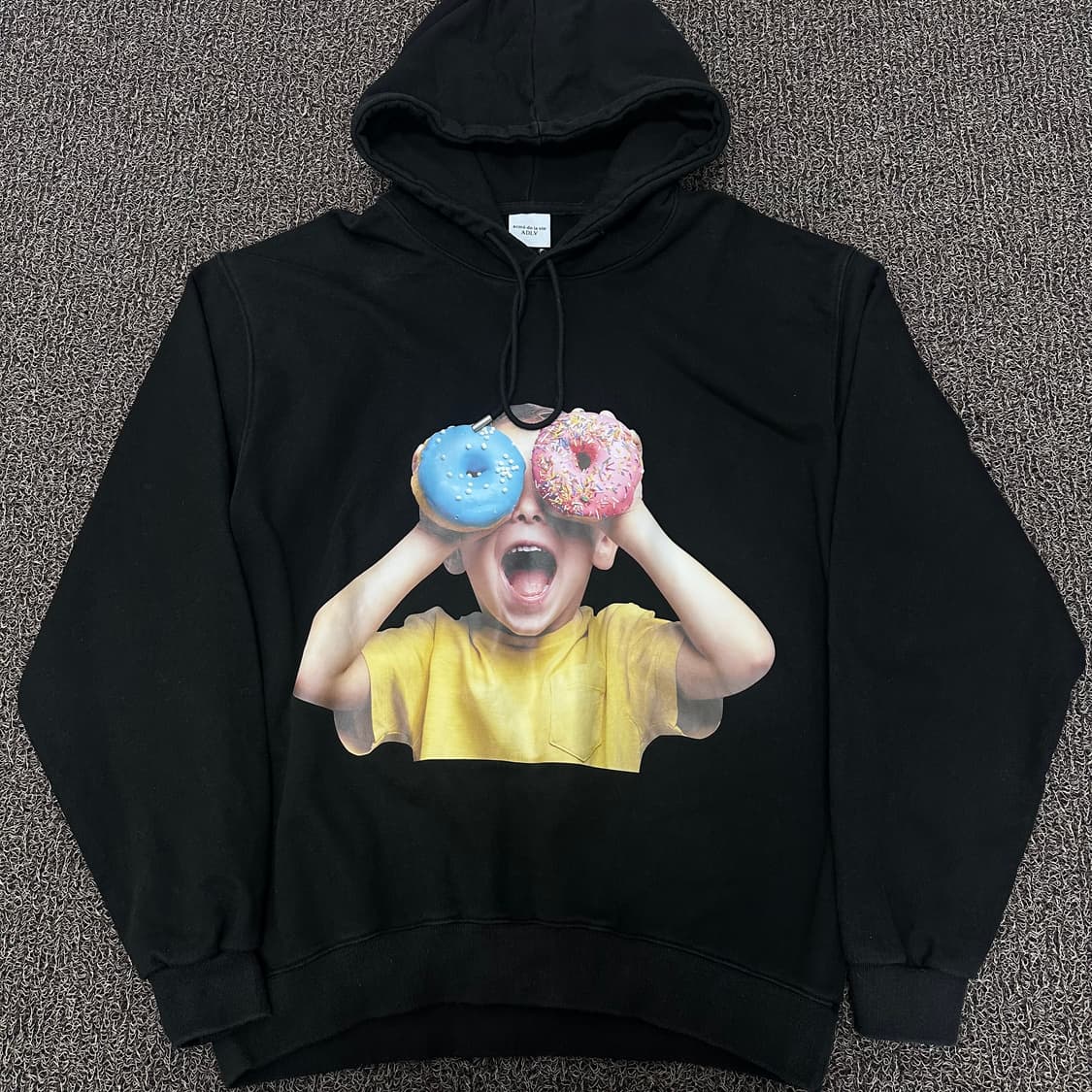 아크메드라비 ADLV 도넛 후드티 블랙 110(2XL) 상품이미지1