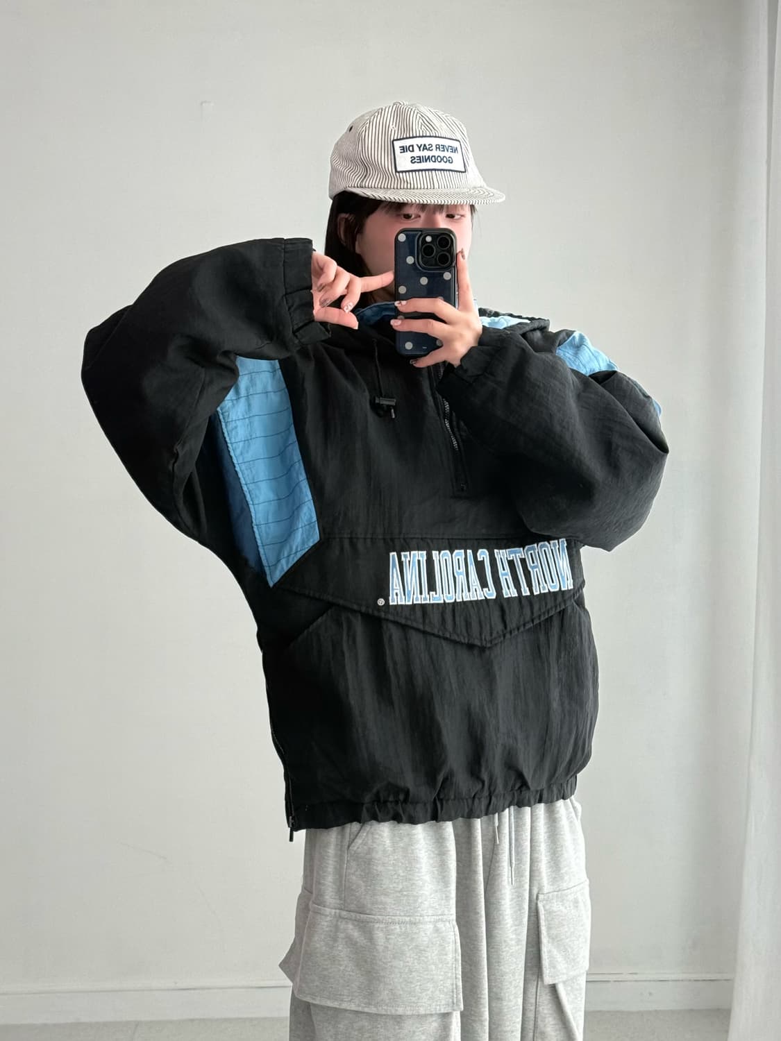 90‘s 스타터 퀄팅 후드 아노락 상품이미지3