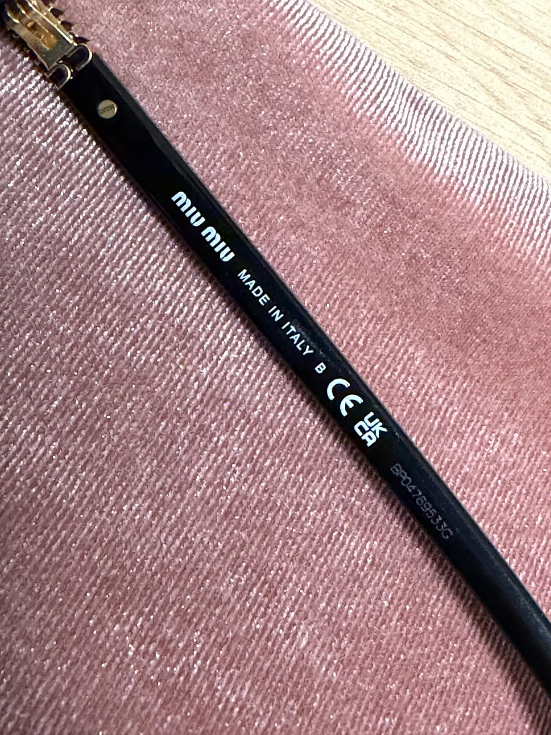 미우미우 리가드 선글라스 스퀘어 블랙 상품이미지6