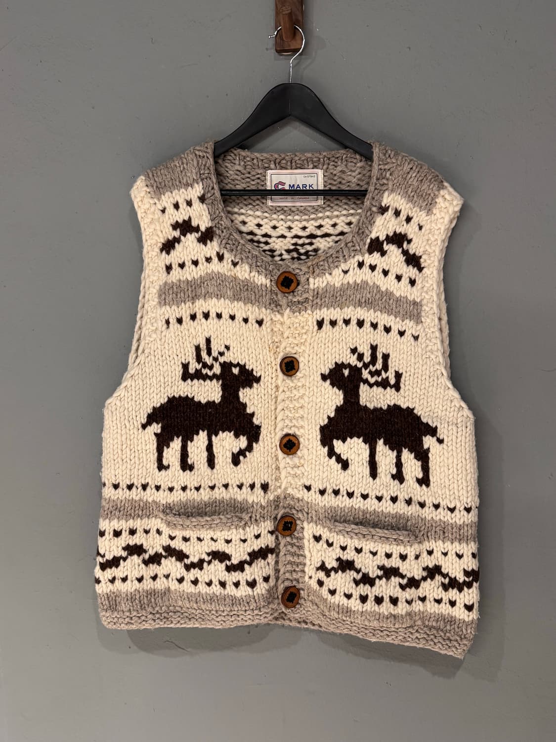 MARK 캐나다 노르딕 헤비울 코위찬 베스트  상품이미지2