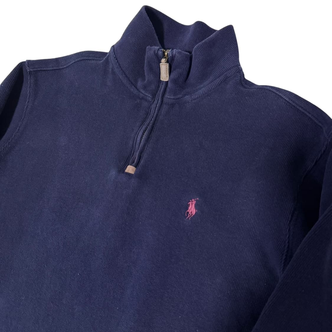 신형 폴로 랄프로렌 네이비 반집업니트 상품이미지2