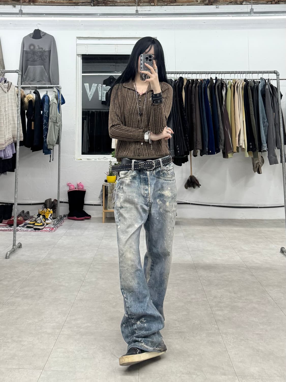Sansebic 버튼 니트 상품이미지1