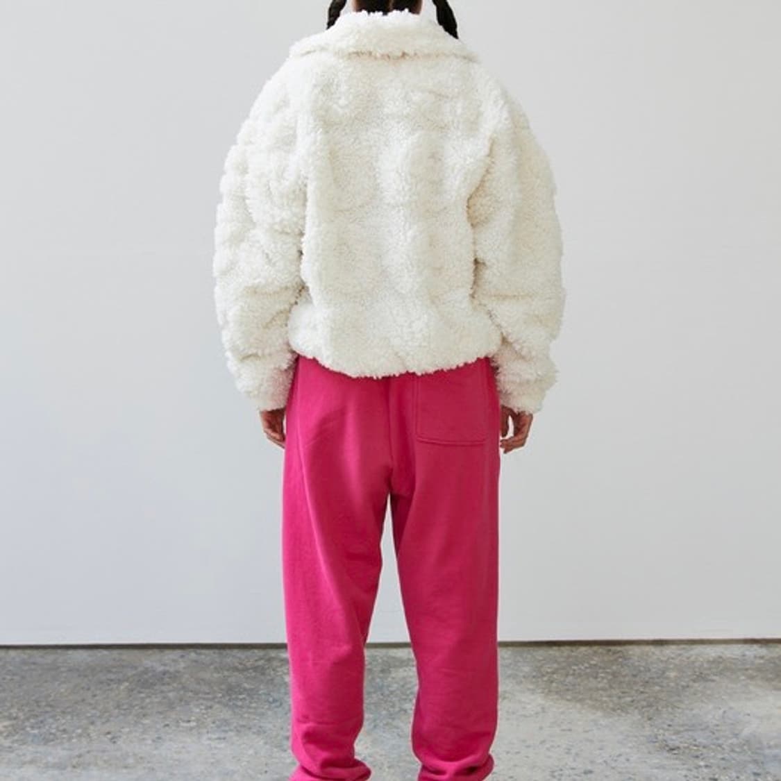 seo 에스이오 시어링 점퍼 퍼 자켓 화이트 상품이미지2