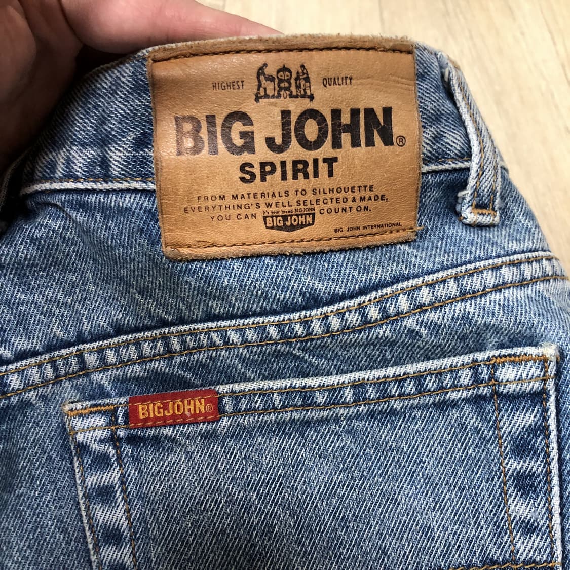 (30) 90‘s 빅존 BIG JOHN 레귤러 스트레이트핏 연청 데님 상품이미지9