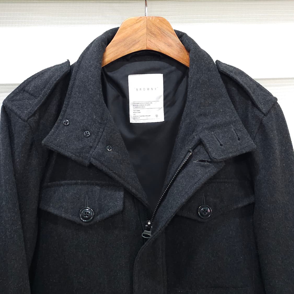 일본 BROWNY 울 필드자켓- M 상품이미지7