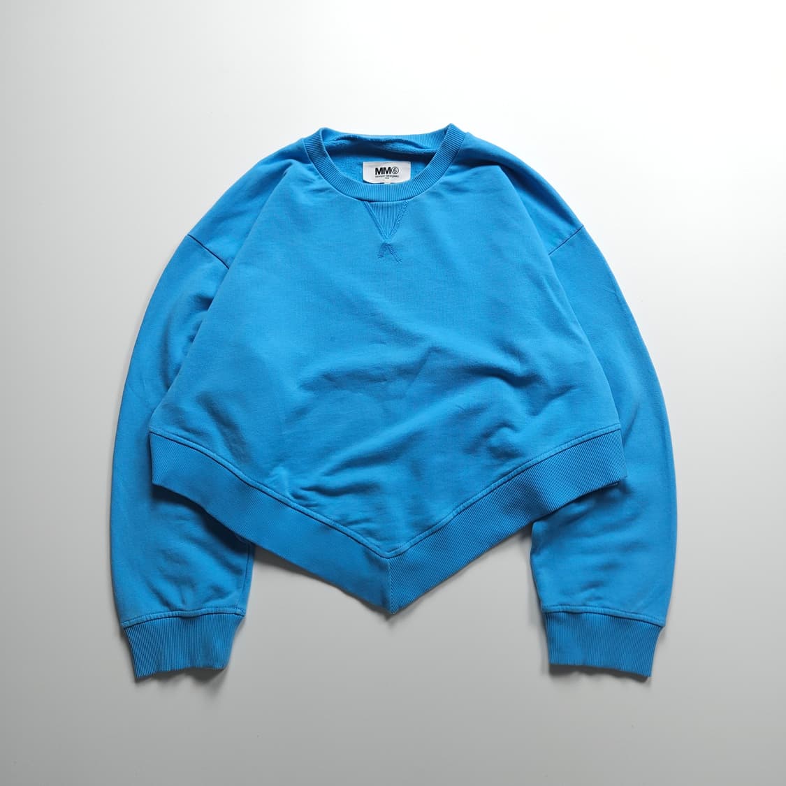 메종 마르지엘라 웨이스트 포인트 스티치 크롭 맨투맨 (S) 상품이미지1