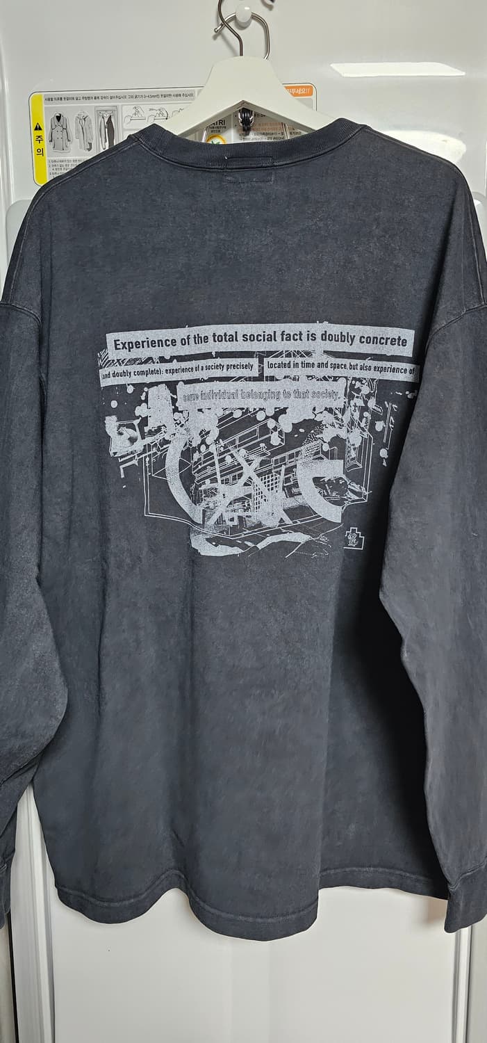 카브엠트 헤비 소사이어티 맨투맨 가먼트 다이 블랙 상품이미지7