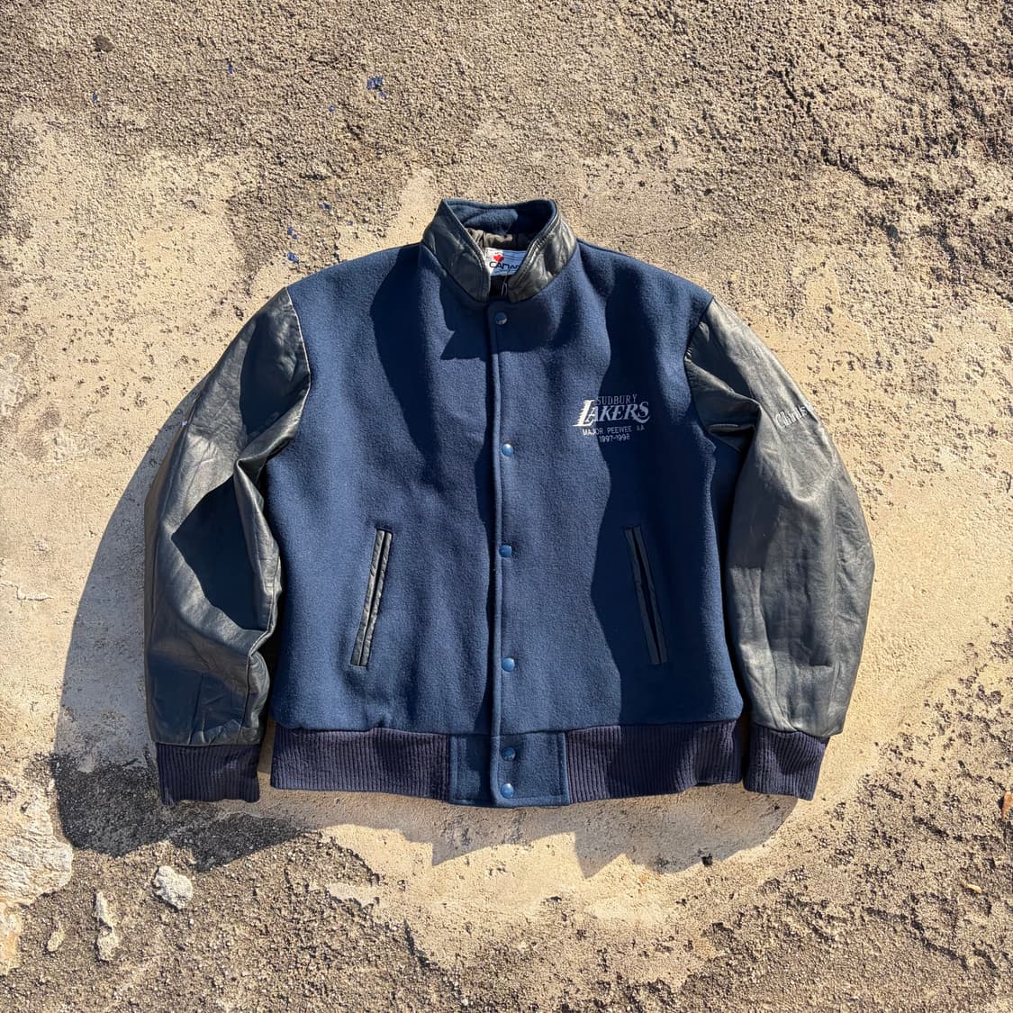 90s CANADA Lakers 빈티지 울 바시티 자켓 L 상품이미지1
