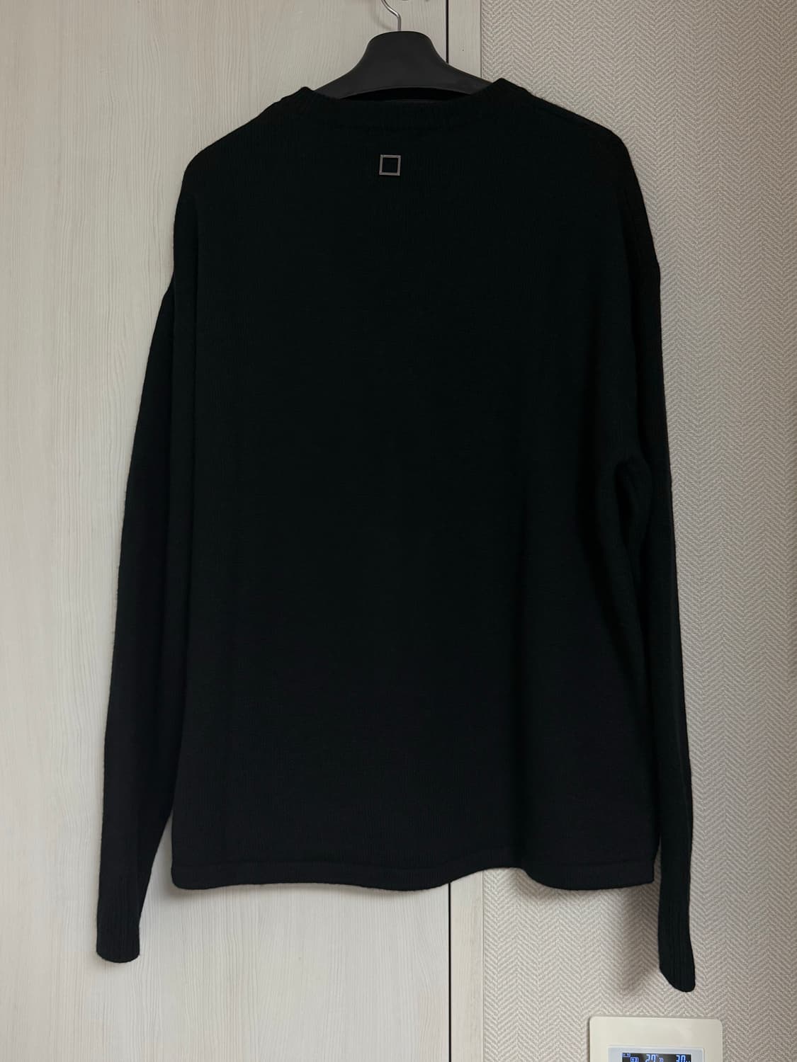 (48) 22fw 우영미 베스트 레이어드 니트 블랙 상품이미지4