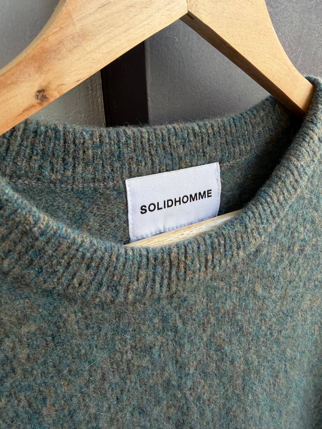 50/ 솔리드옴므 카멜 알파카 스웨터 니트 상품이미지5