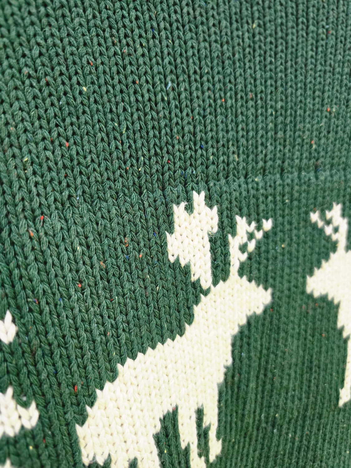 사슴 패턴 니트 가디건 그린 상품이미지5